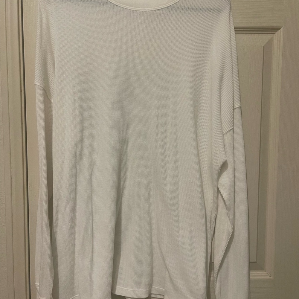 PINK Victoria's Secret Cream Long Sleeve Top